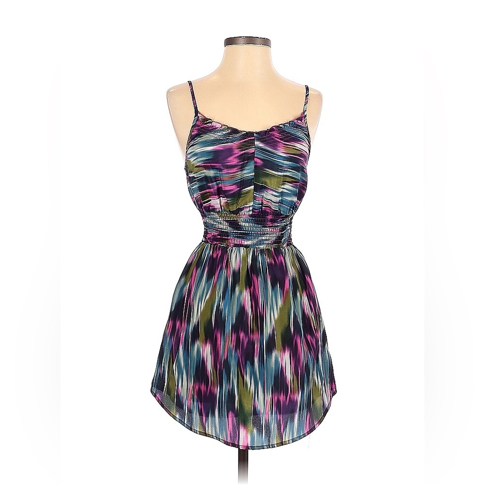 Multicolor Strappy Mini Dress